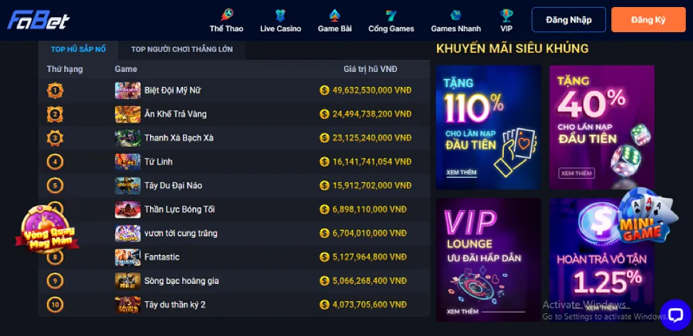 Chương trình VIP Yes8vn